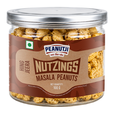 Nutzingz Roasted Peanuts - Hing Zeera