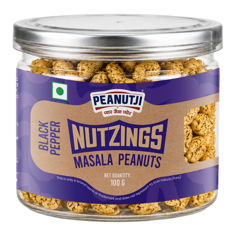 Nutzingz Roasted Peanuts - Black Pepper