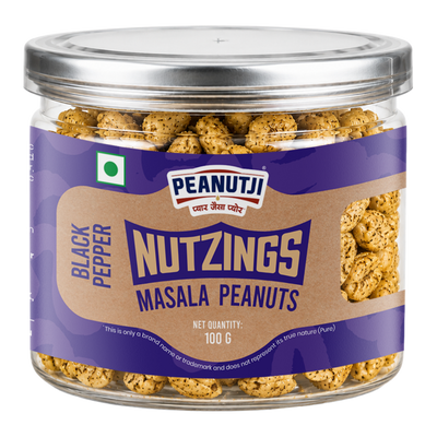Nutzingz Roasted Peanuts - Black Pepper