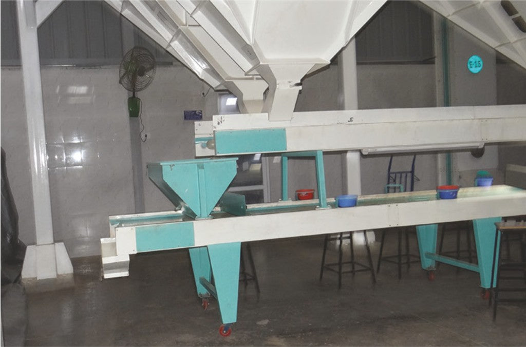 Conveyor and sorting line