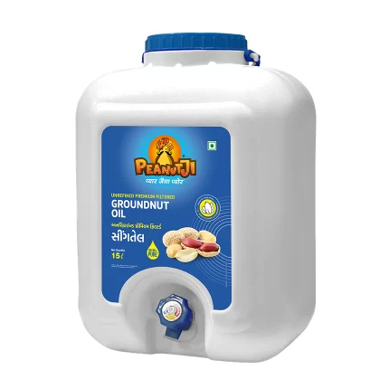 PeanutJi Pure Groundnut Oil 15 Ltr Jar