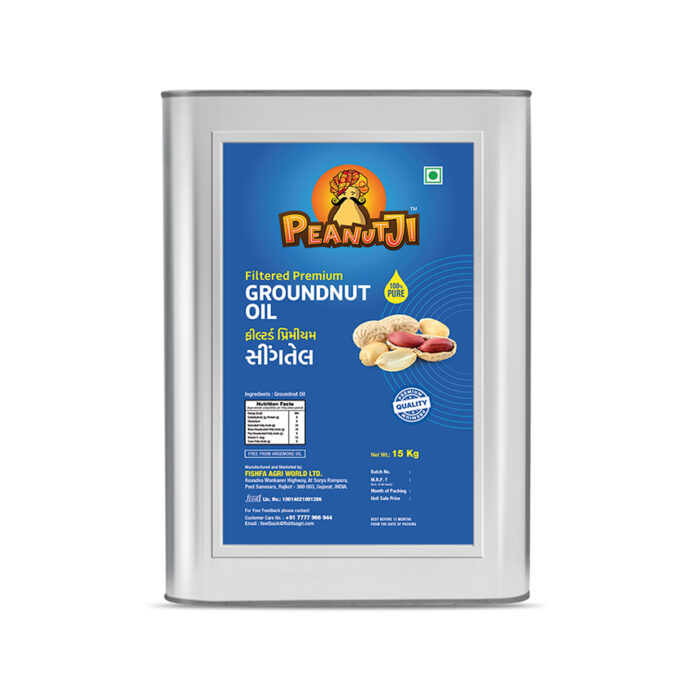 Peanutji Pure Groundnut Oil - Tin Packet